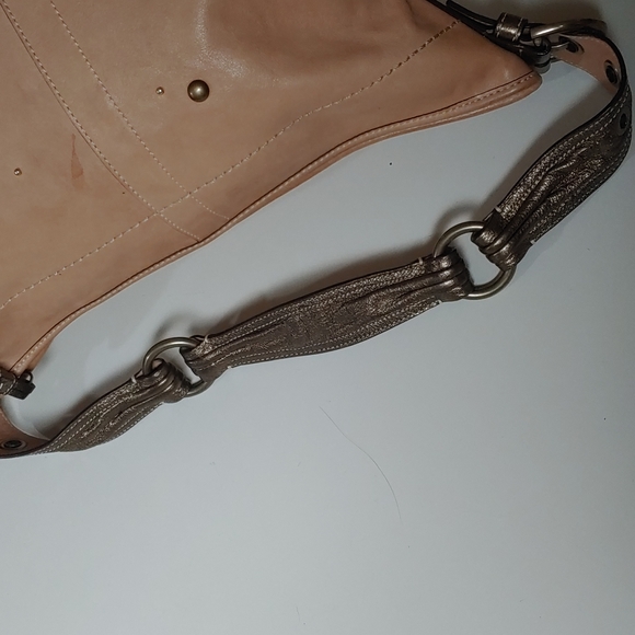 Coach Vanchetta Crystal Studded Leather Hobo Shoulder Bag - Picture 9 of 17